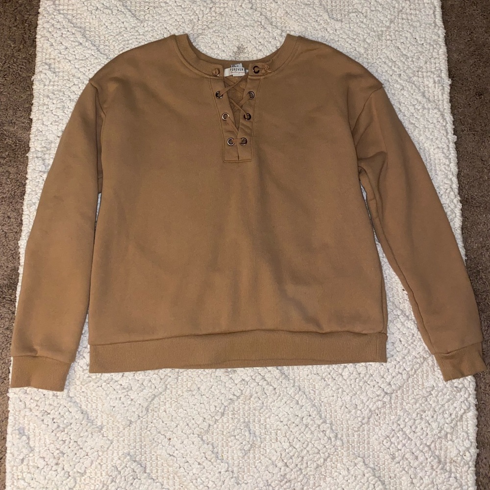 Criss cross detail sweater
